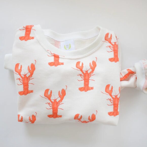 sara fitz Tops - Sara Fitz Lobster Sweatshirt with pockets, Size Medium